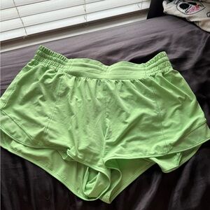 Women's Light Green Athletic Shorts